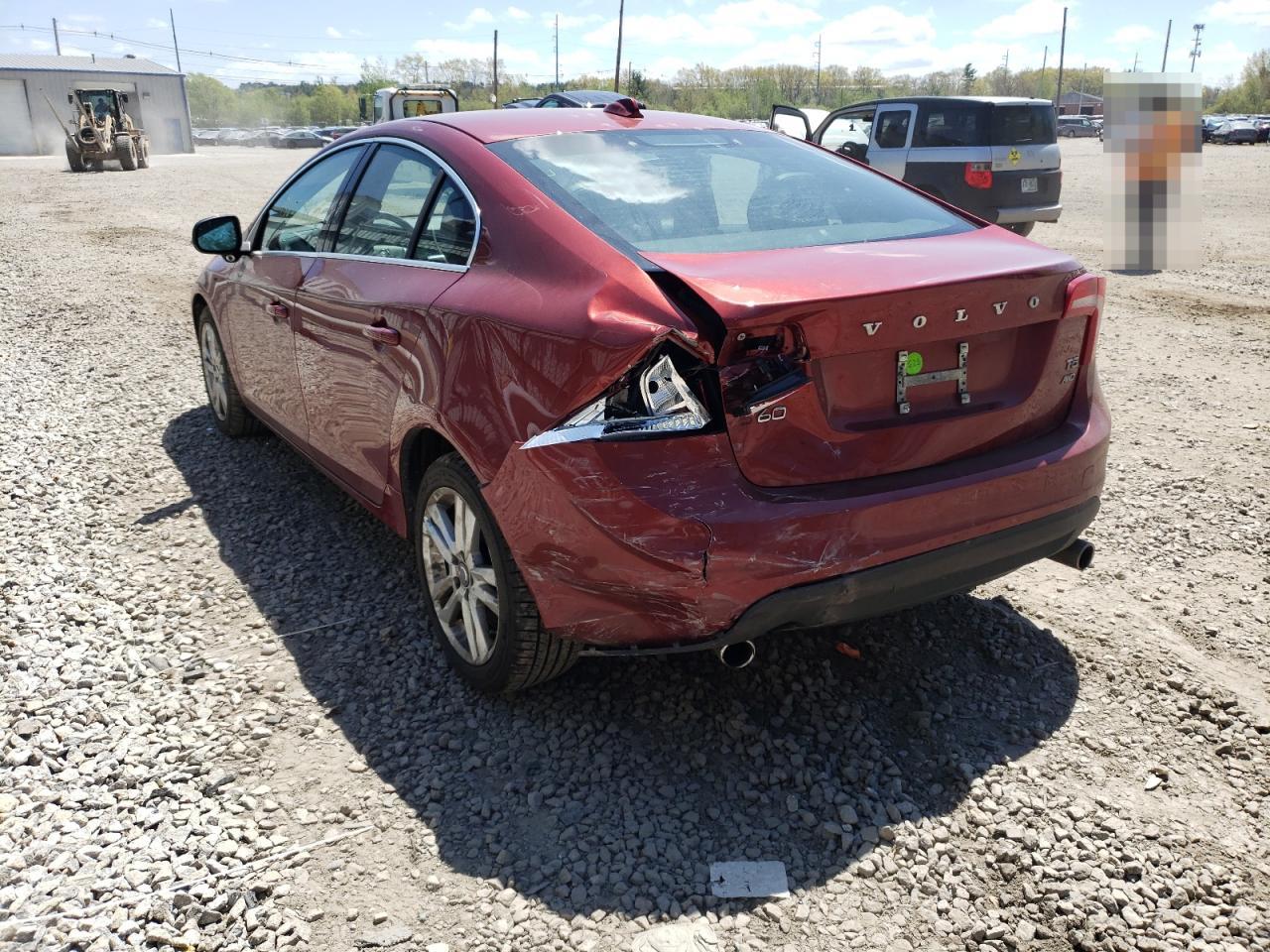 Photo 3 from auction – 2013 VOLVO S60 T5 with VIN YV1612FH9D1215080