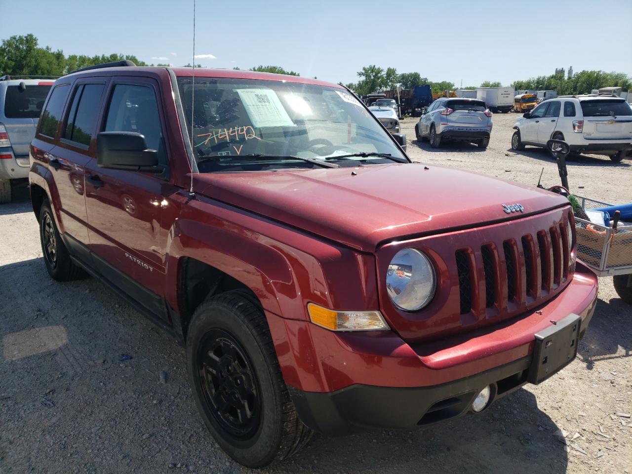 Photo 1 from auction – 2014 JEEP PATRIOT SP with VIN 1C4NJPBA4ED714442
