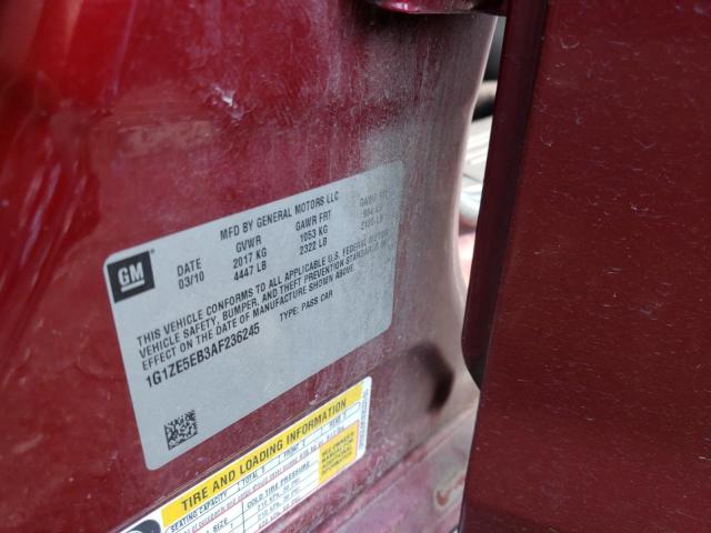 Photo 10 from auction – 2010 CHEVROLET MALIBU LTZ with VIN 1G1ZE5EB3AF236245