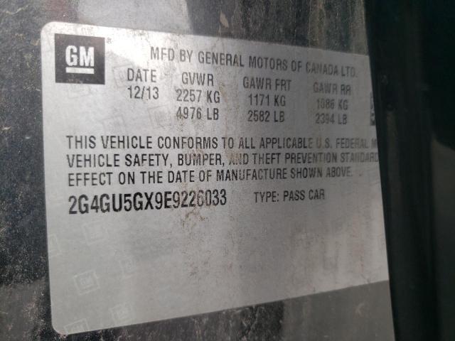Photo 10 from auction – 2014 BUICK REGAL GS with VIN 2G4GU5GX9E9226033
