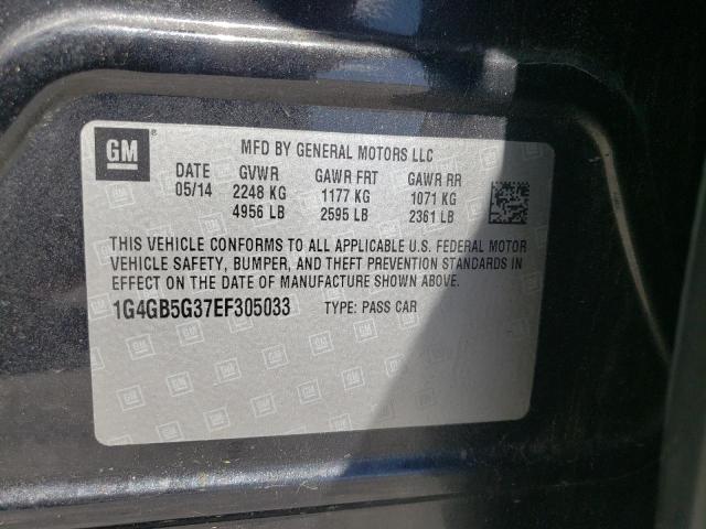 Photo 10 from auction – 2014 BUICK LACROSSE with VIN 1G4GB5G37EF305033