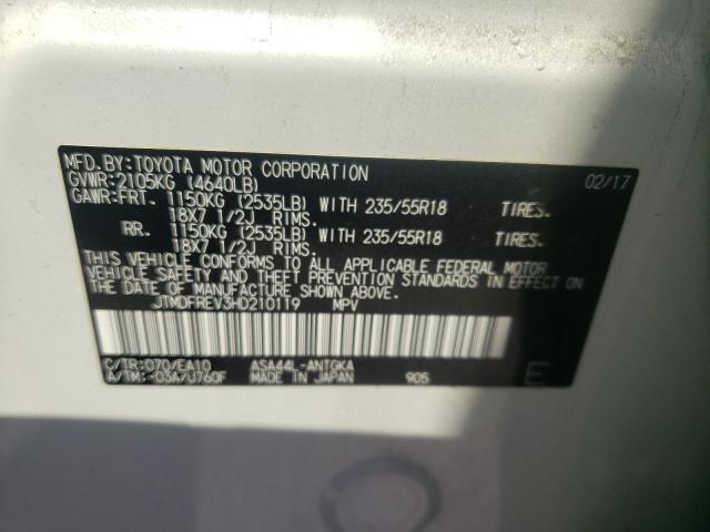 Photo 10 from auction – 2017 TOYOTA RAV4 LIMIT with VIN JTMDFREV3HD210119