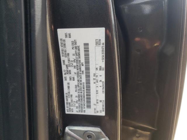 Photo 10 from auction – 2017 FORD ESCAPE SE with VIN 1FMCU0G90HUE46915