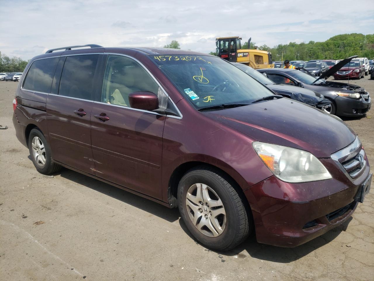 Photo 1 from auction – 2007 HONDA ODYSSEY EX with VIN 5FNRL38477B407641