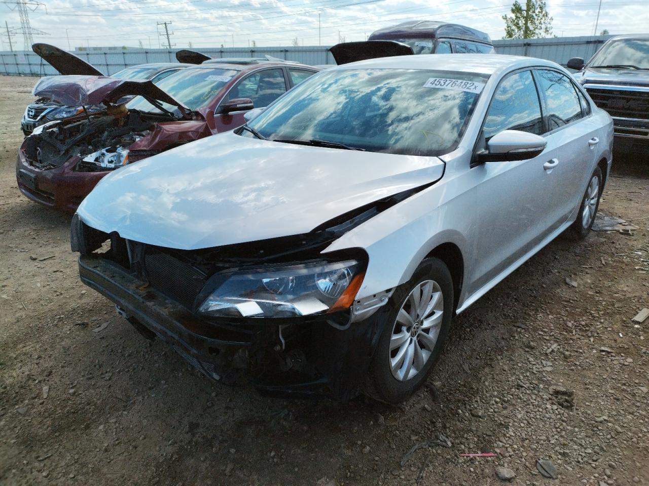 Photo 2 from auction – 2012 VOLKSWAGEN PASSAT S with VIN 1VWAP7A39CC092811