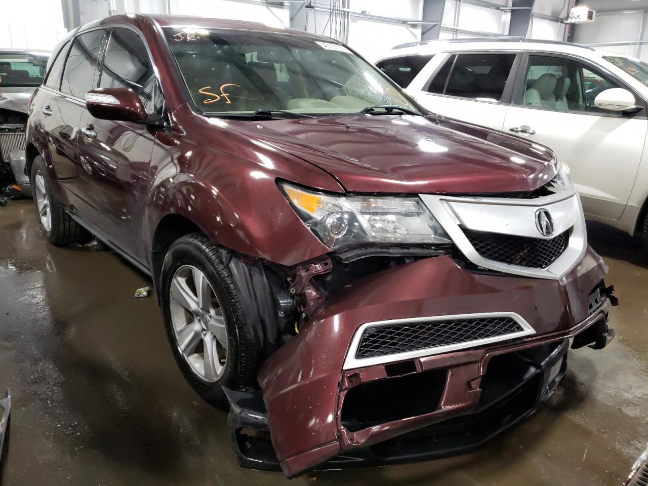 ACURA MDX TECHNO 2012 with VIN 2HNYD2H41CH526030 - Photo from auction