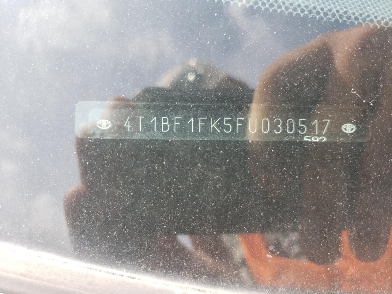 Photo 11 from auction – 2015 TOYOTA CAMRY LE with VIN 4T1BF1FK5FU030517