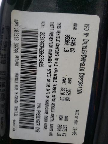 Photo 10 from auction – 2006 CHRYSLER 300C with VIN 2C3KA63H26H279499