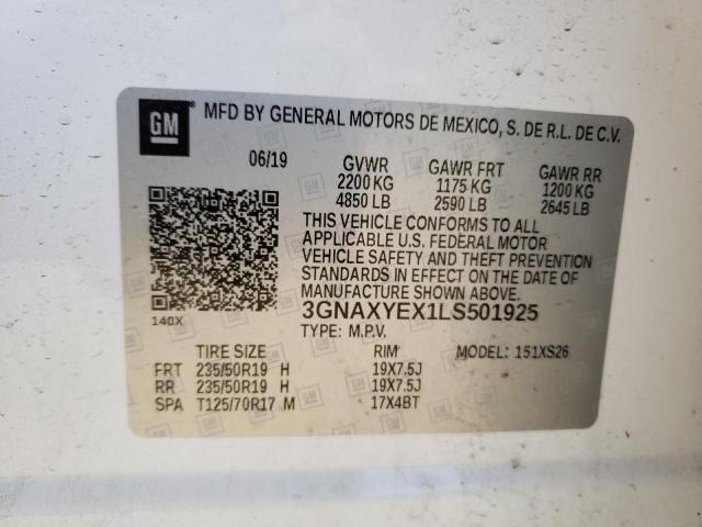 Photo 10 from auction – 2020 CHEVROLET EQUINOX PR with VIN 3GNAXYEX1LS501925