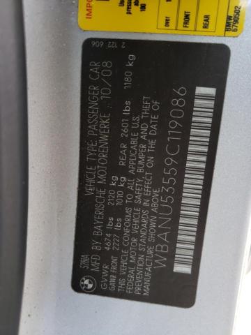 Photo 10 from auction – 2009 BMW 528 I with VIN WBANU53559C119086