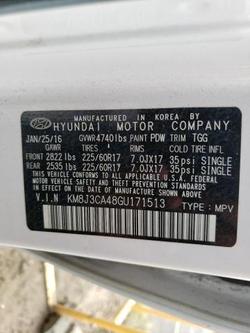 Photo 10 from auction – 2016 HYUNDAI TUCSON LIM with VIN KM8J3CA48GU171513