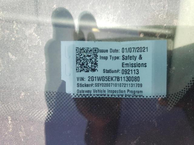 Photo 10 from auction – 2011 CHEVROLET IMPALA with VIN 2G1WG5EK7B1130080