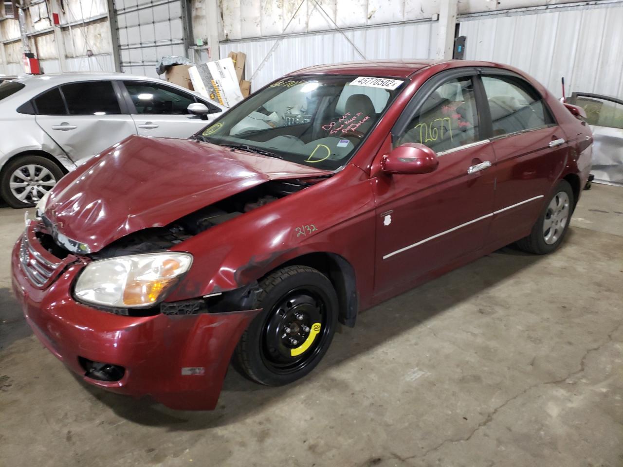 Photo 2 from auction – 2007 KIA SPECTRA EX with VIN KNAFE121175453707