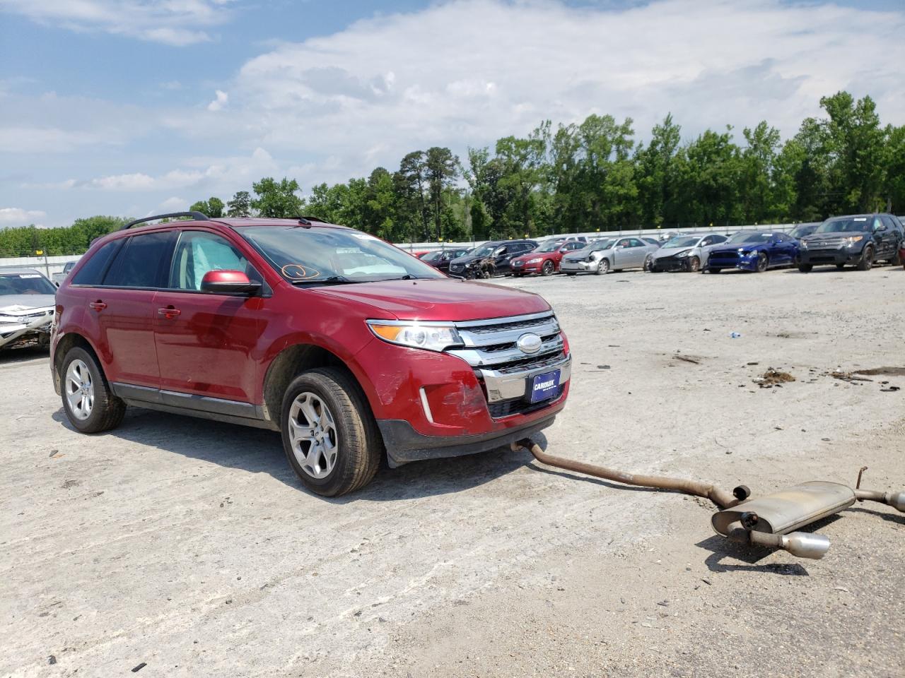 FORD EDGE SEL 2014 with VIN 2FMDK3JC8EBA22867 - Photo from auction