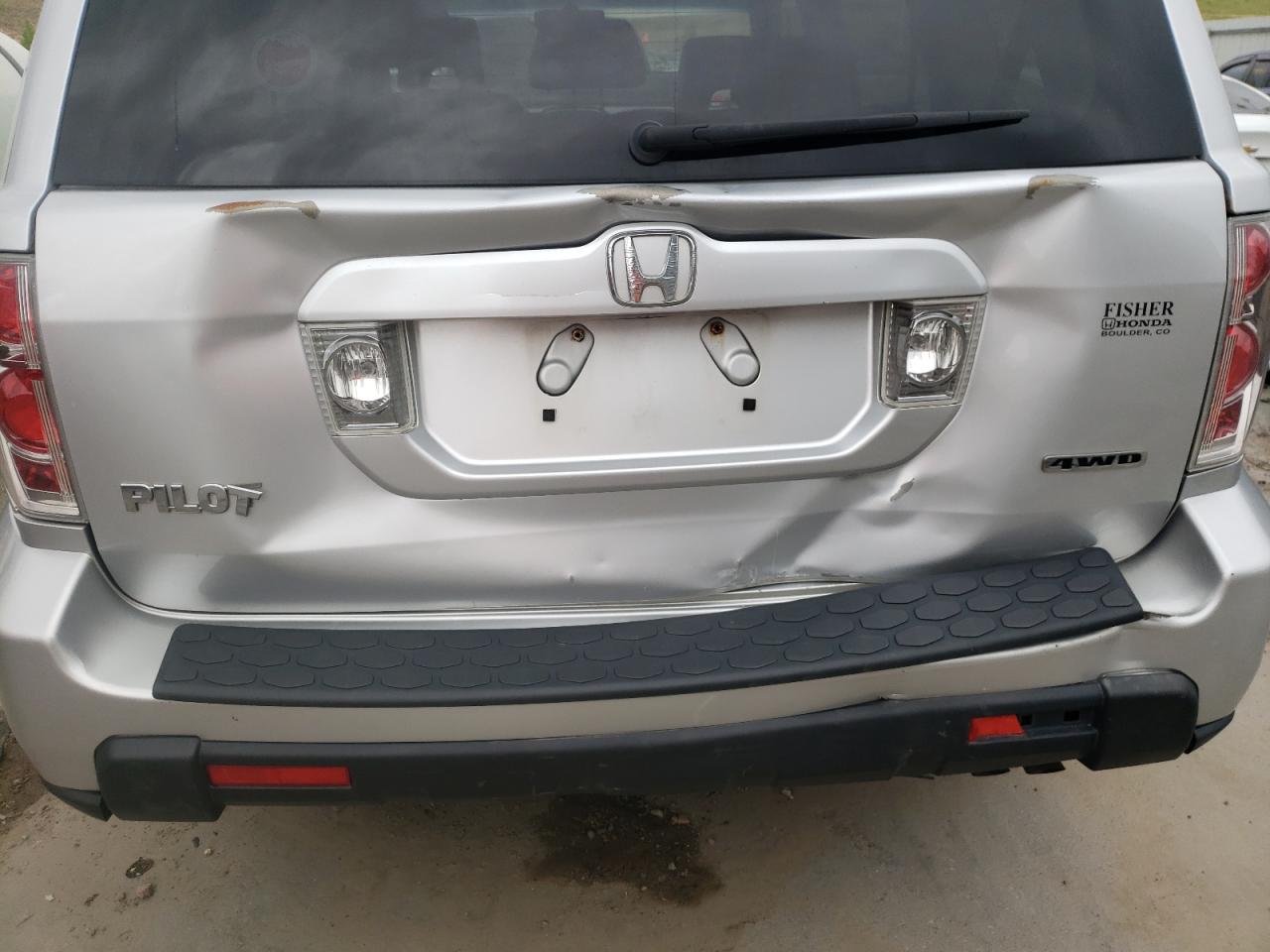 Photo 9 from auction – 2006 HONDA PILOT EX with VIN 2HKYF18536H532149