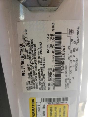 Photo 10 from auction – 2014 FORD FUSION SE with VIN 1FA6P0H78E5395679