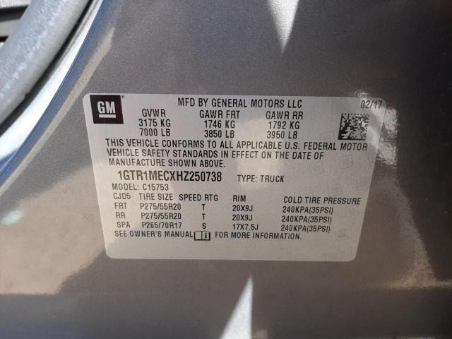 Photo 10 from auction – 2017 GMC SIERRA C15 with VIN 1GTR1MECXHZ250738