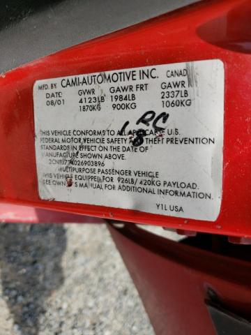 Photo 10 from auction – 2002 CHEVROLET TRACKER ZR with VIN 2CNBJ734026903896