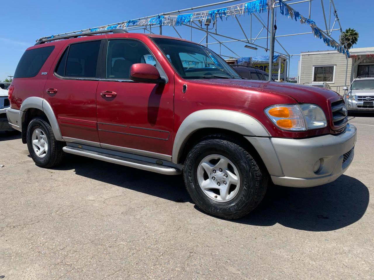 TOYOTA SEQUOIA SR 2002 with VIN 5TDZT34A22S122958 - Photo from auction
