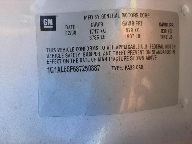 Photo 10 from auction – 2008 CHEVROLET COBALT LT with VIN 1G1AL58F687250887