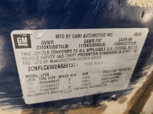 Photo 10 from auction – 2010 CHEVROLET EQUINOX LS with VIN 2CNFLCEW2A6201371