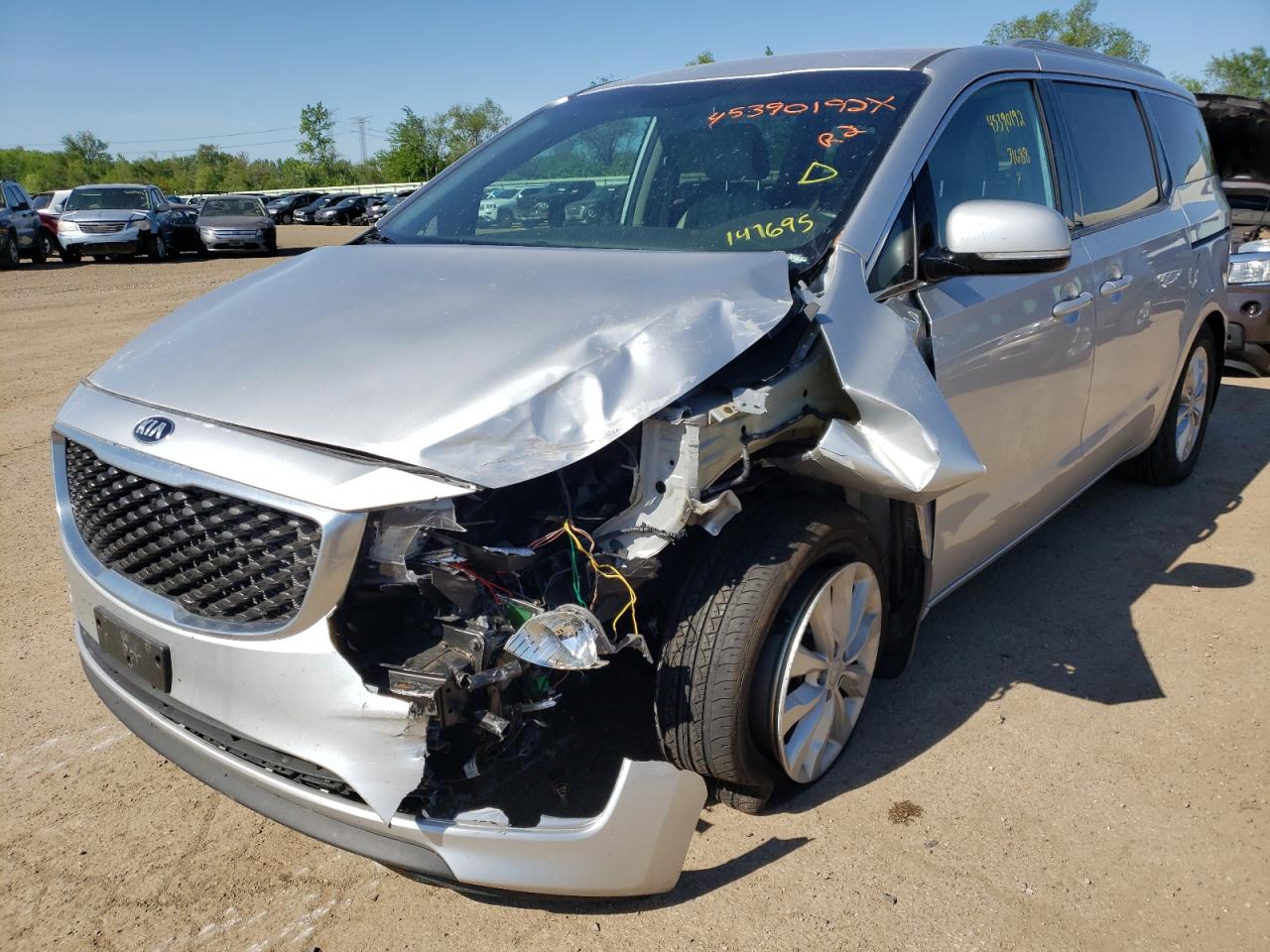 Photo 2 from auction – 2016 KIA SEDONA EX with VIN KNDMC5C12G6147695