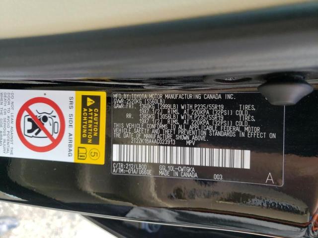 Фото 10 с аукциона – 2010 LEXUS RX 350 с VIN 2T2ZK1BA4AC023913
