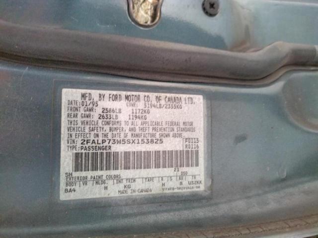 Photo 10 from auction – 1995 FORD CROWN VICT with VIN 2FALP73W5SX153825