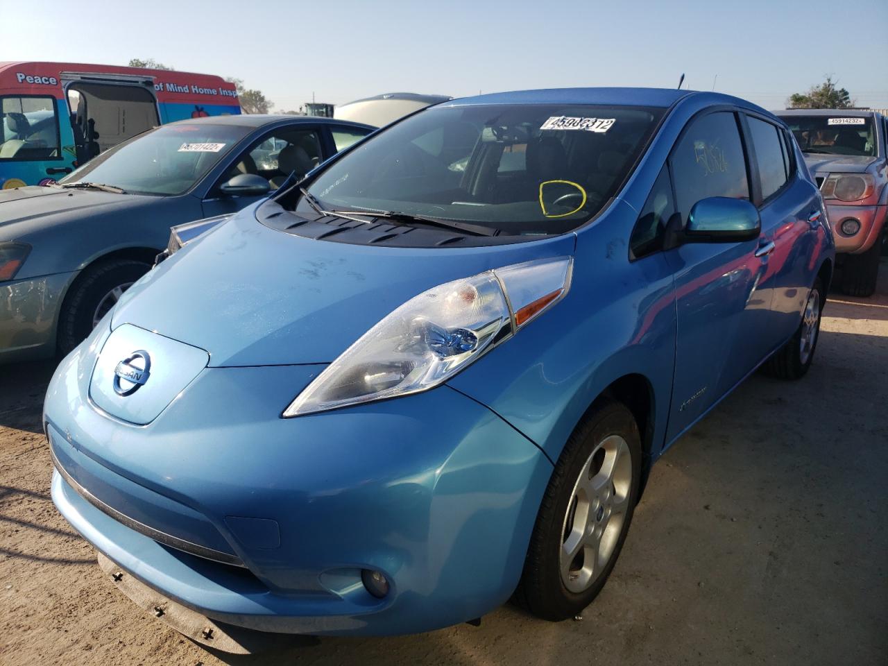 Photo 2 from auction – 2013 NISSAN LEAF S with VIN 1N4AZ0CP9DC407165