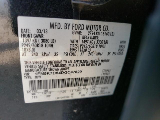 Photo 10 from auction – 2013 FORD EXPLORER X with VIN 1FM5K7D84DGC47829