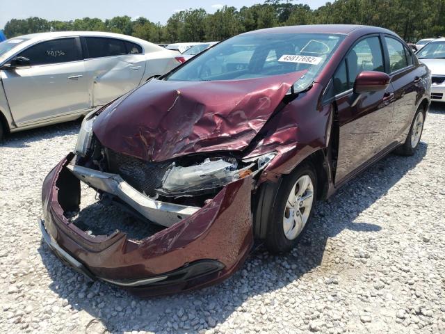 Photo 2 from auction – 2014 HONDA CIVIC LX with VIN 19XFB2F57EE017833