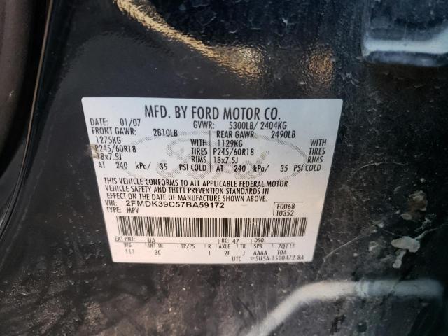 Photo 10 from auction – 2007 FORD EDGE SEL P with VIN 2FMDK39C57BA59172