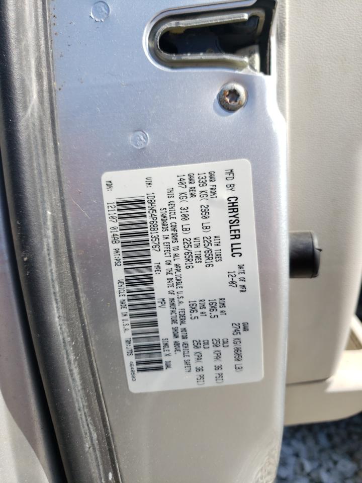 Photo 10 from auction – 2008 DODGE GRAND CARA with VIN 1D8HN54P68B135767