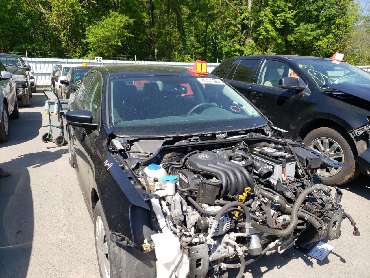 VOLKSWAGEN JETTA BASE 2015 with VIN 3VW2K7AJ4FM293441 - Photo from auction