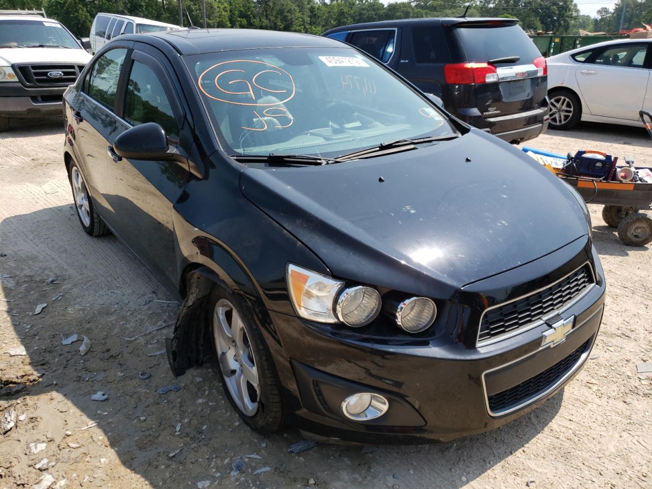 CHEVROLET SONIC LTZ 2012 with VIN 1G1JE5SH8C4152796 - Photo from auction