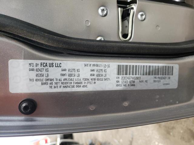 Photo 10 from auction – 2017 CHRYSLER 300 S with VIN 2C3CCAGG7HH535819