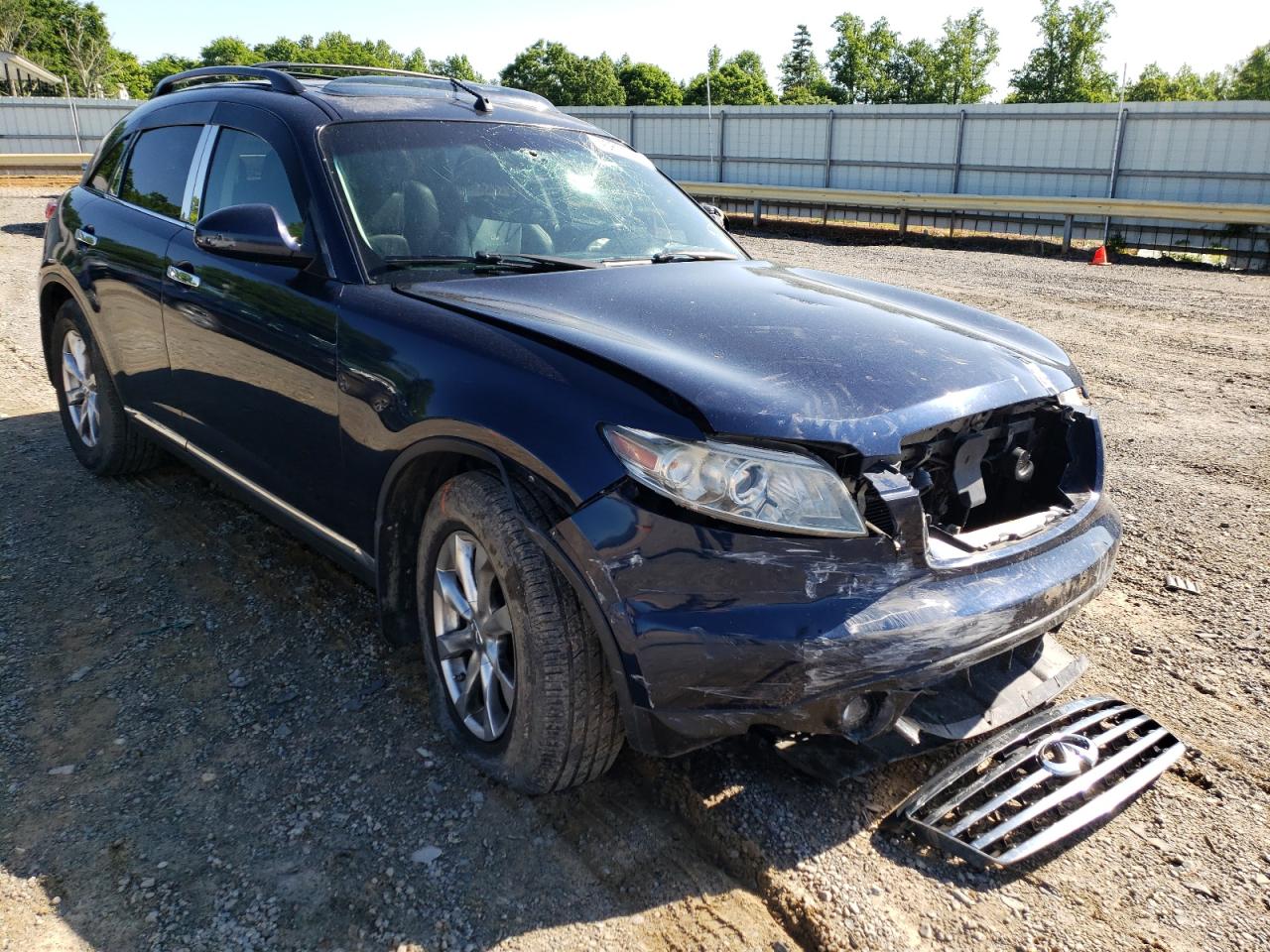INFINITI FX35 2007 with VIN JNRAS08W47X201540 - Photo from auction