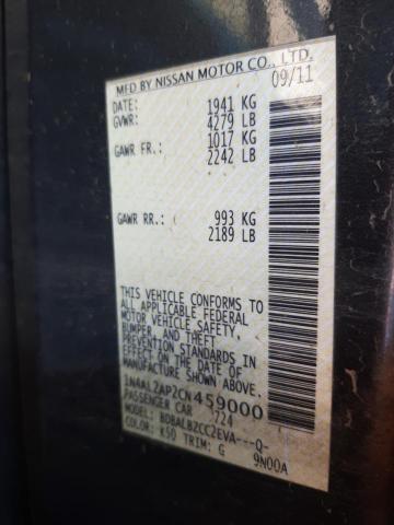 Photo 10 from auction – 2012 NISSAN ALTIMA BAS with VIN 1N4AL2AP2CN459000