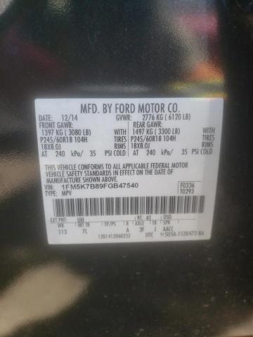 Photo 10 from auction – 2015 FORD EXPLORER with VIN 1FM5K7B89FGB47540