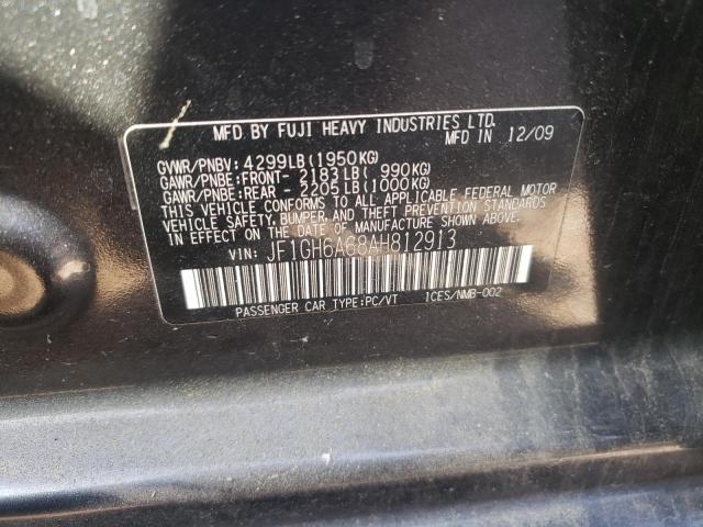 Photo 10 from auction – 2010 SUBARU IMPREZA 2. with VIN JF1GH6A68AH812913