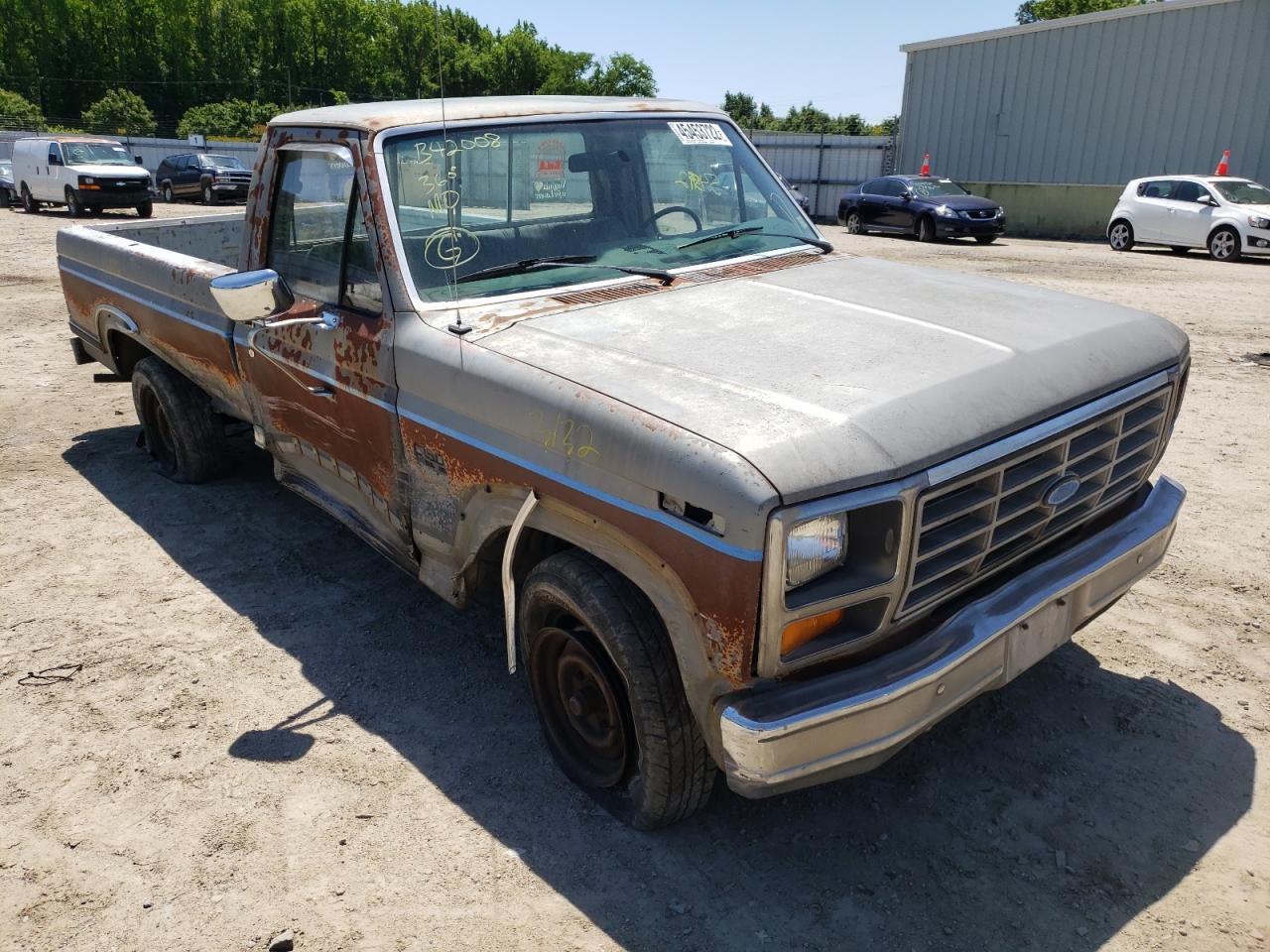 FORD F150 1986 with VIN 1FTDF15Y9GNB42008 - Photo from auction