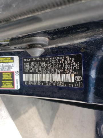 Photo 10 from auction – 2019 TOYOTA COROLLA L with VIN 2T1BURHE4KC160876