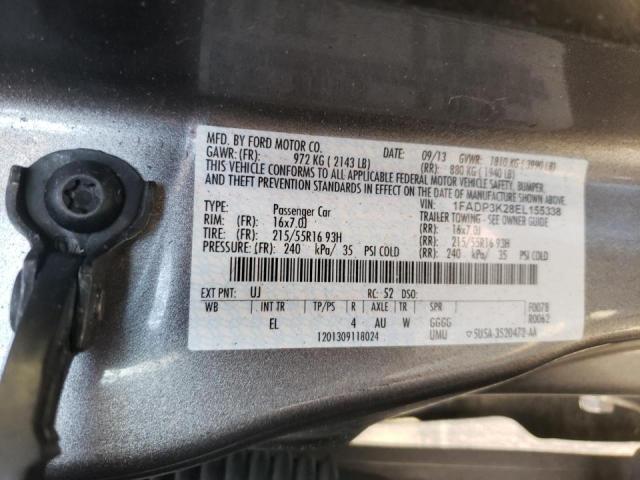 Фото 10 с аукциона – 2014 FORD FOCUS SE с VIN 1FADP3K28EL155338