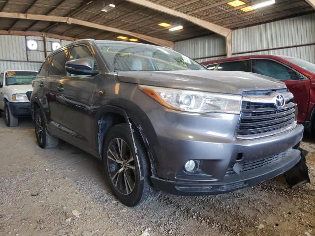 TOYOTA HIGHLANDER 2016 with VIN 5TDKKRFH4GS157624 - Photo from auction