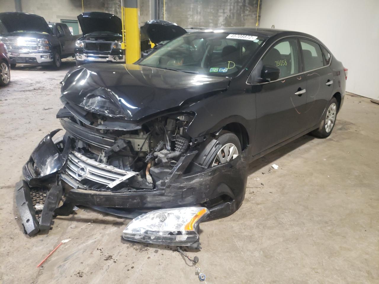 Photo 2 from auction – 2015 NISSAN SENTRA S with VIN 3N1AB7AP5FL651254