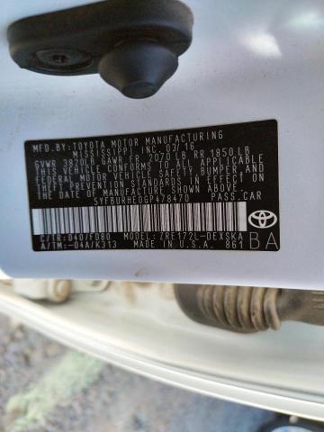 Photo 10 from auction – 2016 TOYOTA COROLLA L with VIN 5YFBURHE0GP478470