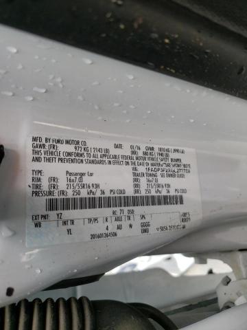 Photo 10 from auction – 2016 FORD FOCUS SE with VIN 1FADP3F2XGL277759