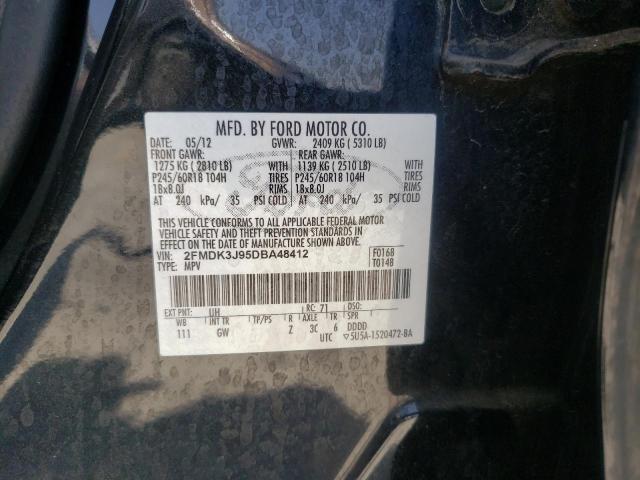 Photo 10 from auction – 2013 FORD EDGE SEL with VIN 2FMDK3J95DBA48412