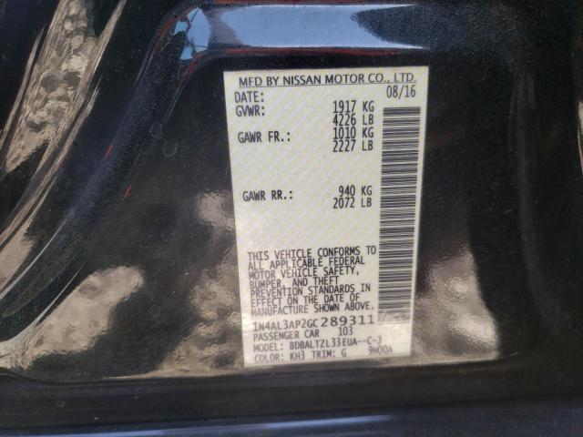 Photo 10 from auction – 2016 NISSAN ALTIMA 2.5 with VIN 1N4AL3AP2GC289311