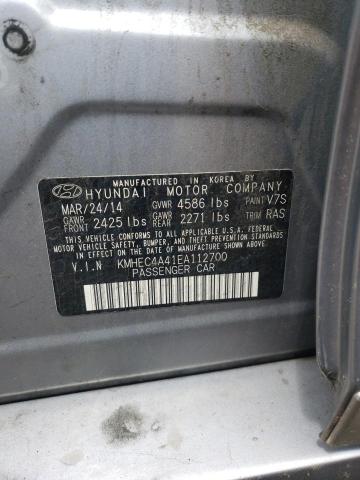 Photo 10 from auction – 2014 HYUNDAI SONATA HYB with VIN KMHEC4A41EA112700